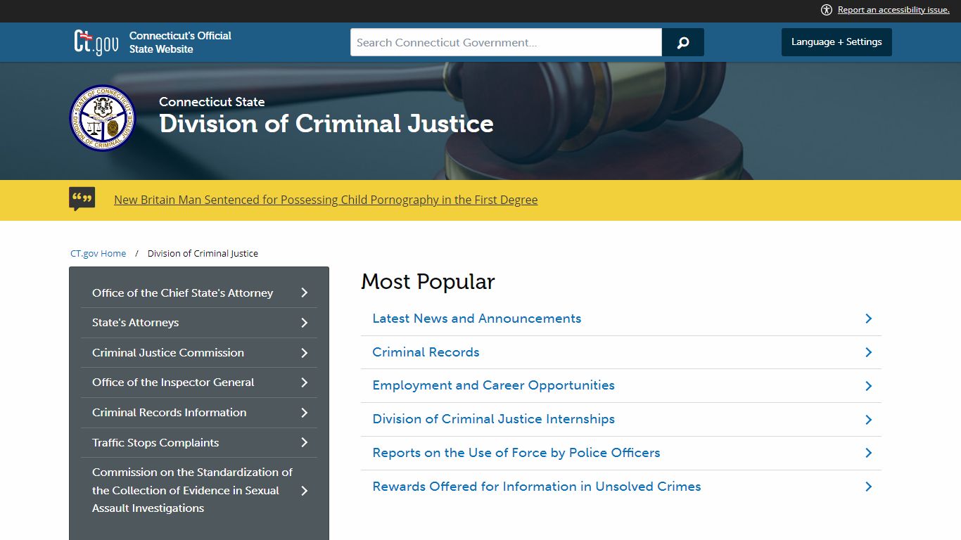 Connecticut Division of Criminal Justice